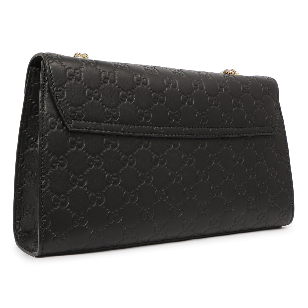 Gucci Black Microguccissima Medium Emily Chain Shoulder Bag