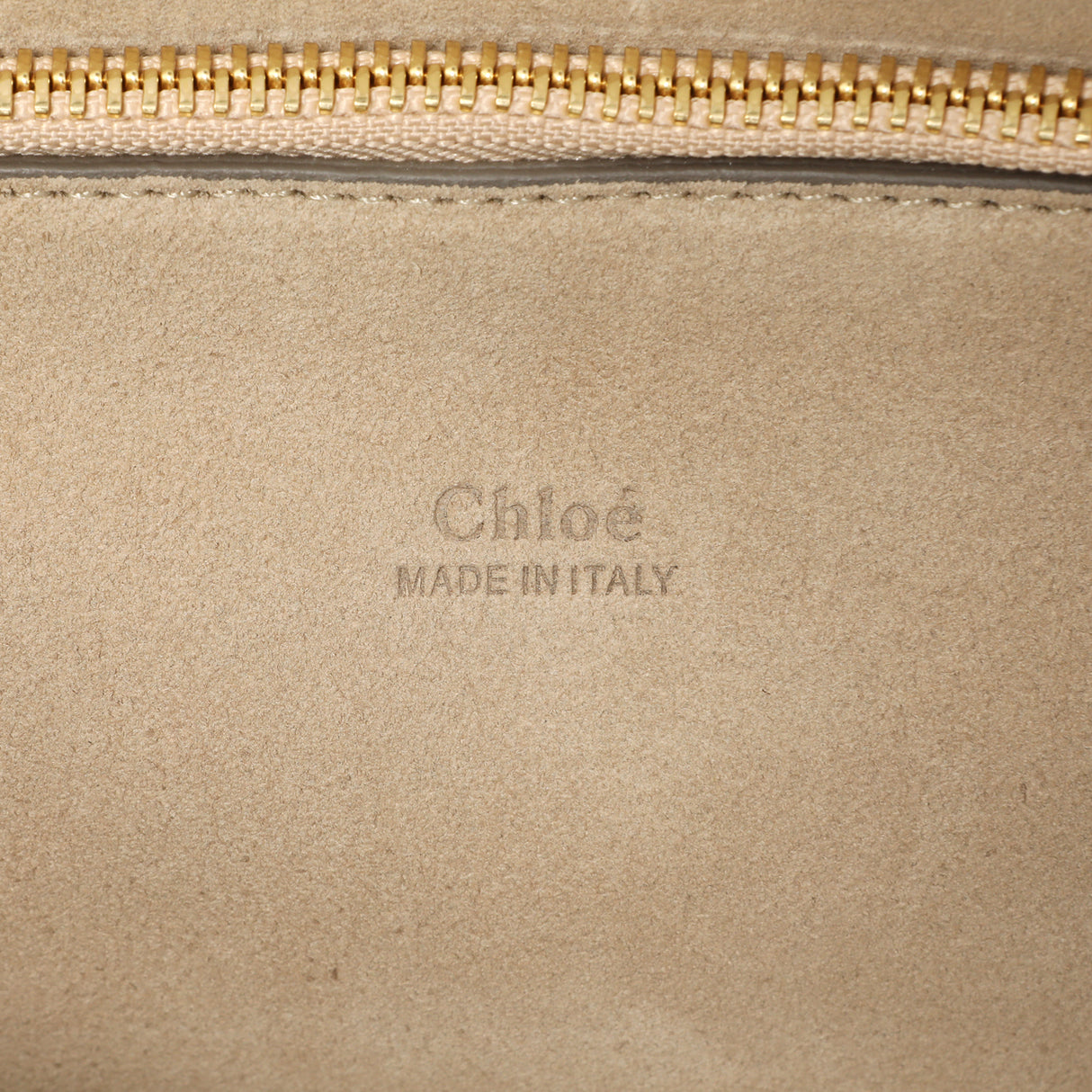 Chloe Grey Calfskin Suede Medium Faye Shoulder Bag