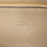 Chloe Grey Calfskin Suede Medium Faye Shoulder Bag