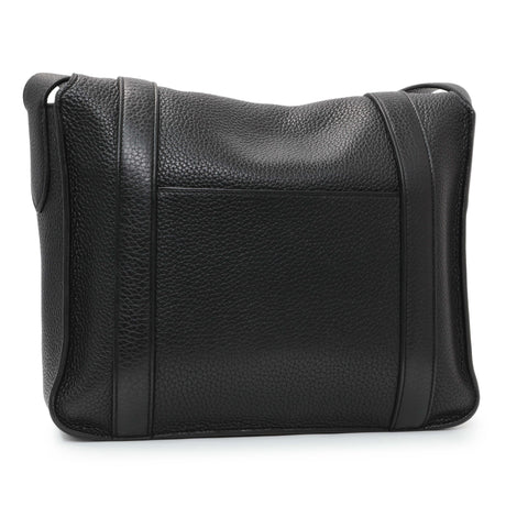 Hermes Black Taurillon Clemence Steve Caporal Messenger Handbags Hermes