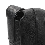 Hermes Black Taurillon Clemence Steve Caporal Messenger Handbags Hermes