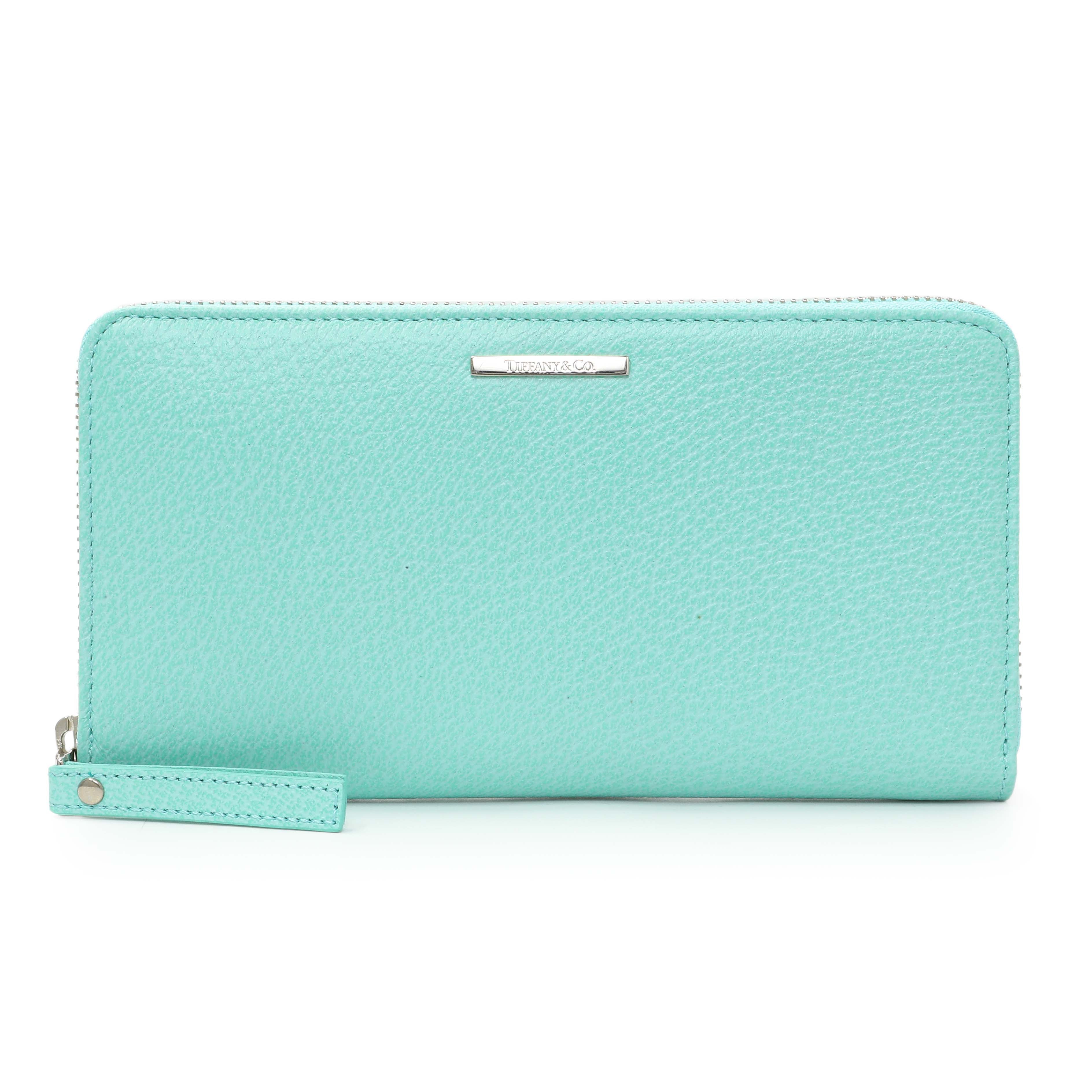 Tiffany & Co. Blue Leather Continental Wallet – Modaselle