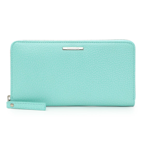 Tiffany & Co. Blue Leather Continental Wallet – Modaselle