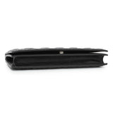 Christian Dior Black Lambskin Cannage Lady Dior Convertible Clutch Handbags Christian Dior