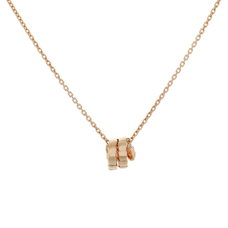 Bulgari 18K Rose Gold Diamond Serpenti Viper Necklace Designer Jewellery Bulgari