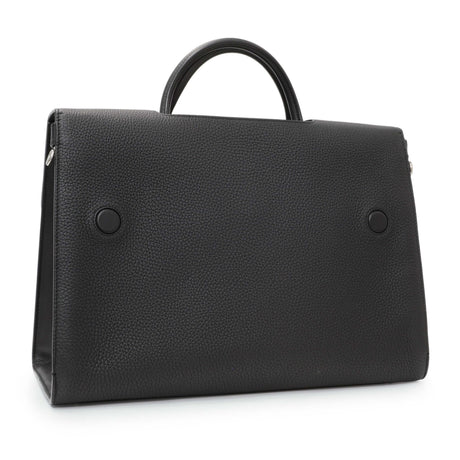 Christian Dior Black Bullcalf Large Diorever Flap Handbags Christian Dior