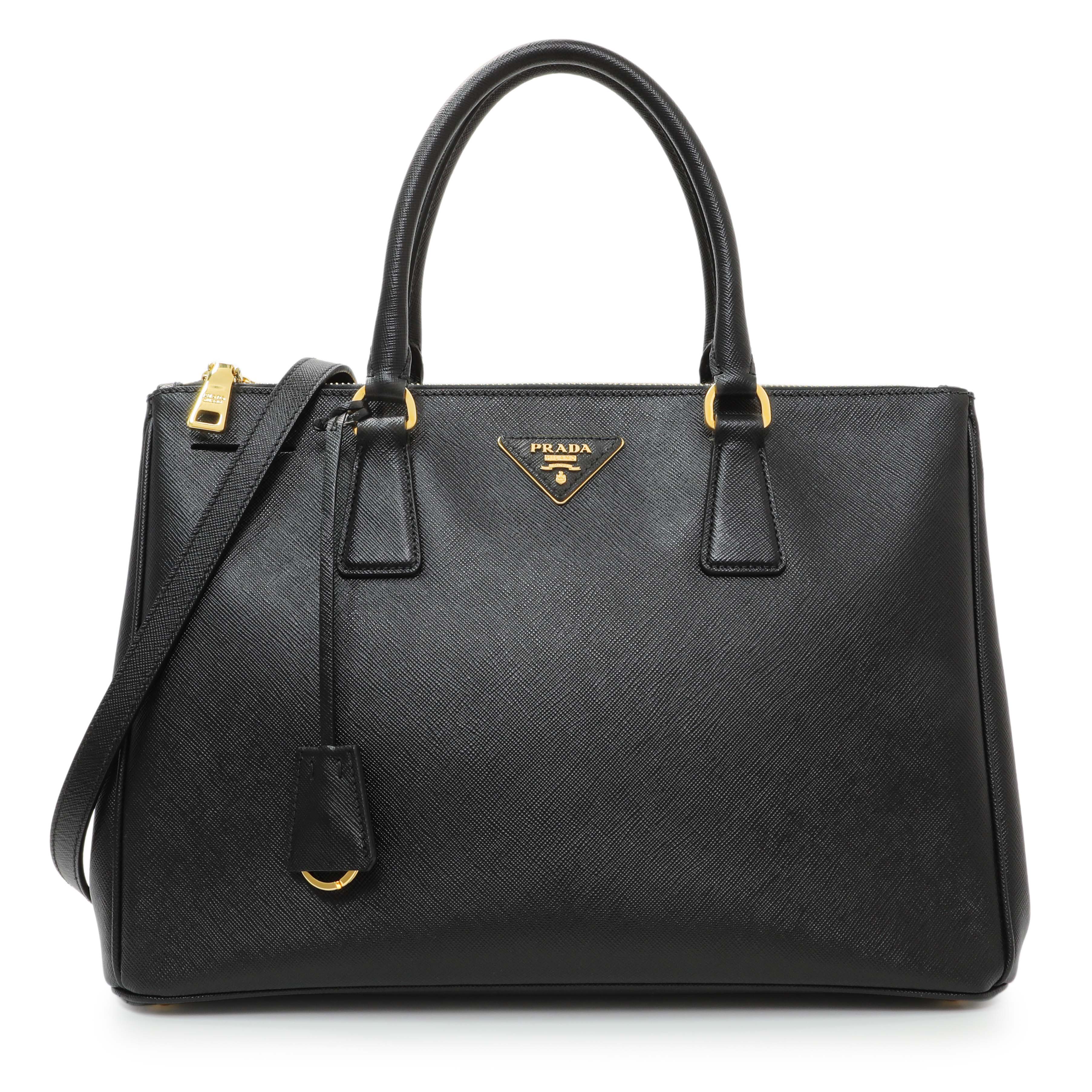 Prada Brique Saffiano Bag Black For Women, Acm Shop, Women's