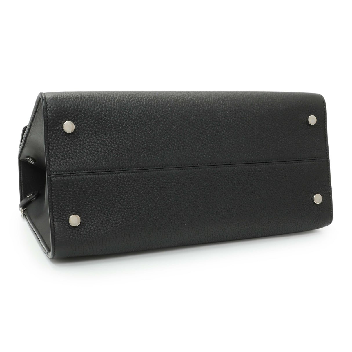 Christian Dior Black Bullcalf Large Diorever Flap Handbags Christian Dior