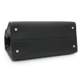 Christian Dior Black Bullcalf Large Diorever Flap Handbags Christian Dior