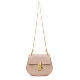 Chloe Pink Grained Lambskin Drew Shoulder Bag Handbags Chloe