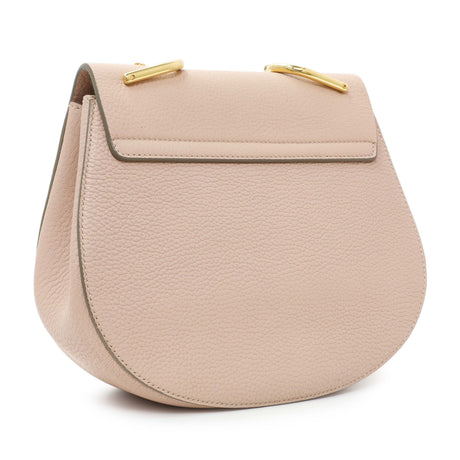Chloe Pink Grained Lambskin Drew Shoulder Bag