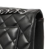 Chanel Black Quilted Lambskin Maxi Single Flap