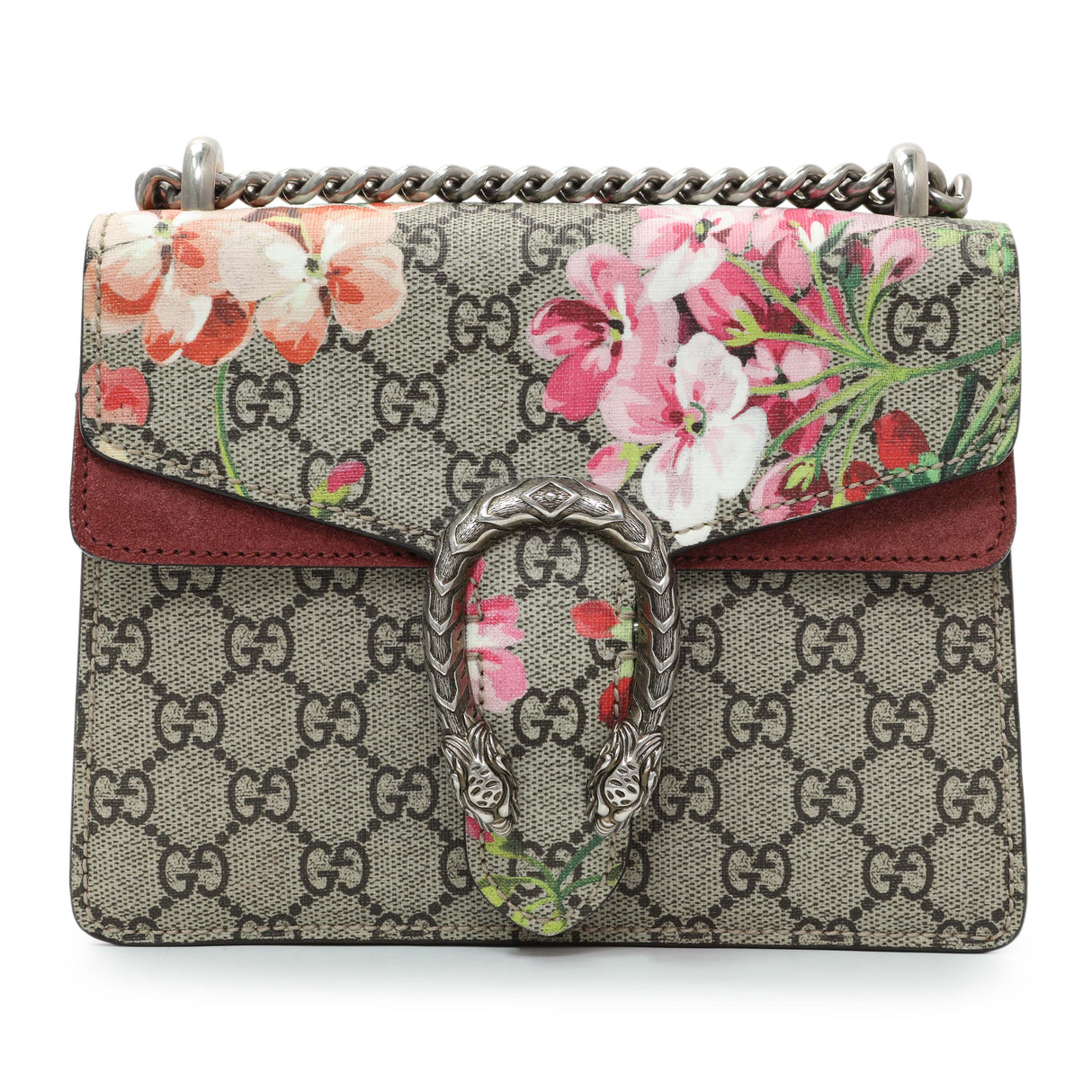 Gucci GG Supreme Monogram Blooms Mini Dionysus Shoulder Bag Handbags Gucci