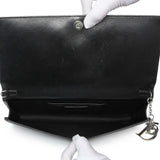 Christian Dior Black Lambskin Cannage Lady Dior Convertible Clutch Handbags Christian Dior