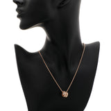 Bulgari 18K Rose Gold Diamond Serpenti Viper Necklace Designer Jewellery Bulgari