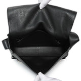 Hermes Black Taurillon Clemence Steve Caporal Messenger Handbags Hermes