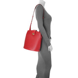 Louis Vuitton Red Epi Cluny Handbags Louis Vuitton