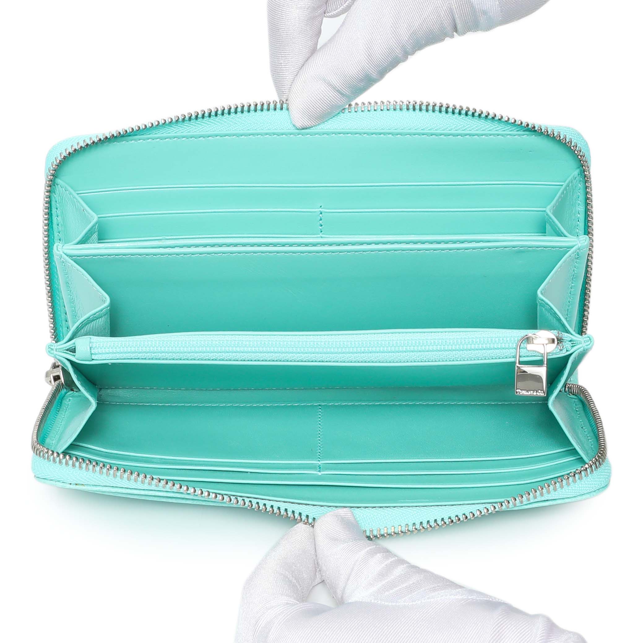 Tiffany & Co. Blue Leather Continental Wallet – Modaselle