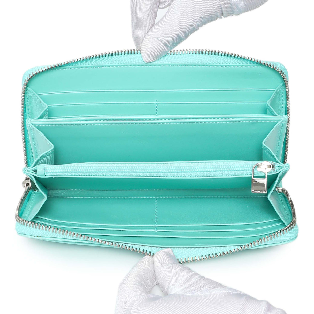 Tiffany & Co. Blue Leather Continental Wallet Accessories Tiffany and Co