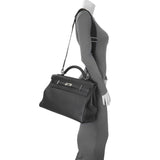 Hermes Black Togo Maxi Kelly Retourne 42 Handbags Hermes