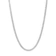 14K White Gold Italian Diamond Cut Curb Link Chain Fine Jewellery Modaselle