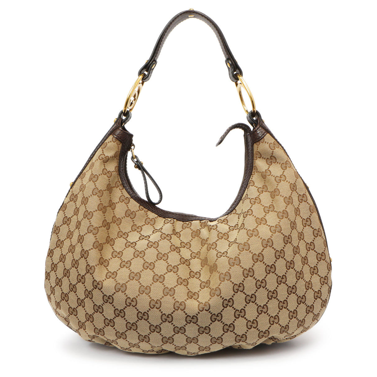 Gucci Monogram Medium Interlocking Hobo