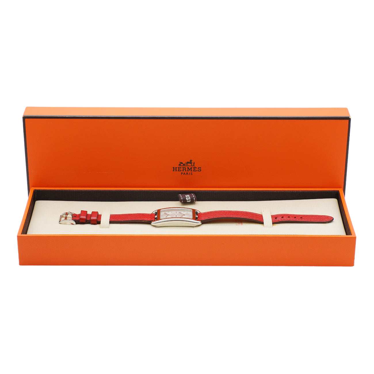 Hermes Stainless Steel Cape Cod Dual Time CC3-210 Quartz Watch