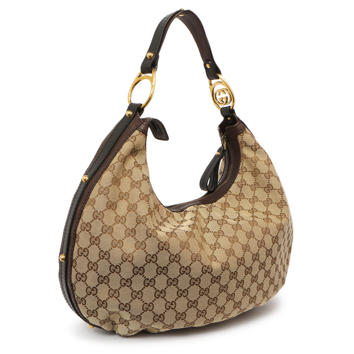 Gucci Monogram Medium Interlocking Hobo