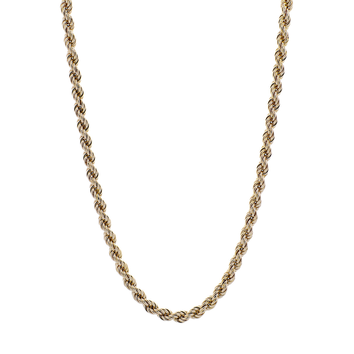 10K Yellow Gold Rope Chain Fine Jewellery Modaselle