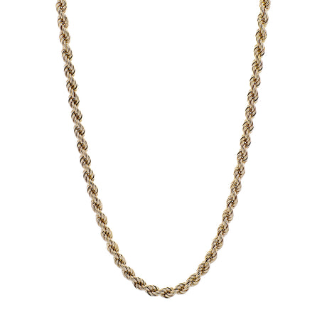 10K Yellow Gold Rope Chain Fine Jewellery Modaselle