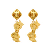 Chanel Vintage Bow Clip-On Earrings Designer Jewellery Chanel