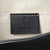 Gucci Black Calfskin Web GG Marmont Flap Chain Backpack Handbags Gucci