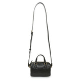 Gucci Black Calfskin Jumbo GG Embossed Super Mini Top Handle Bowler Bag Handbags Gucci