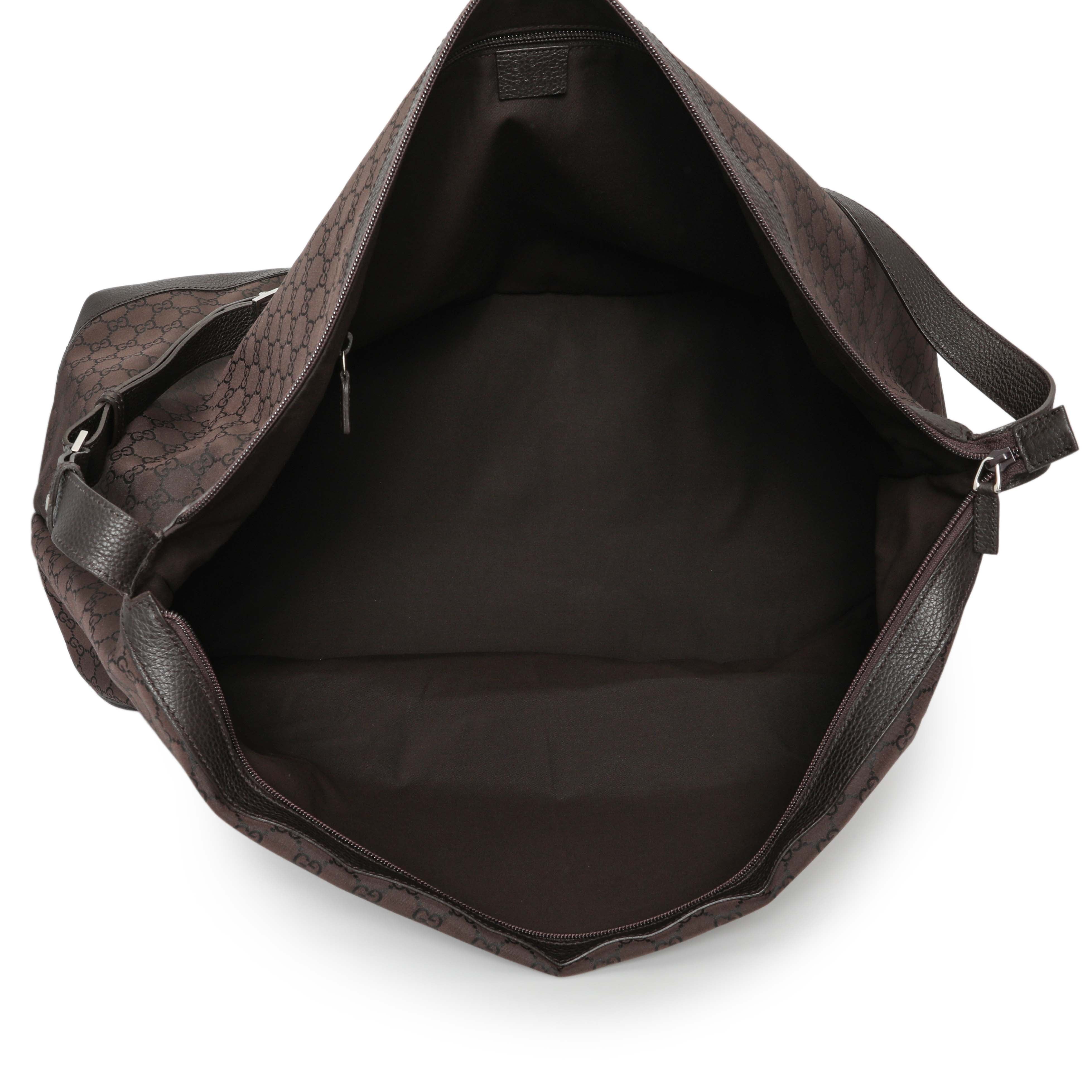 Gucci Monogram Nylon Large Travel Hobo – Modaselle