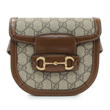 Gucci Horsebit 1955 GG Coated Canvas with Leather Mini belt bag Handbags Gucci