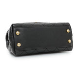 Chanel Black Caviar Quilted Extra Mini Coco Handle Handbags Chanel
