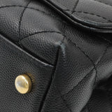 Chanel Black Caviar Quilted Extra Mini Coco Handle Handbags Chanel
