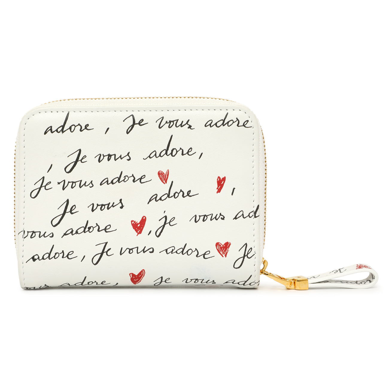 Christian Dior White Calfskin Dioramour Je Vous Adore Caro Scarlet