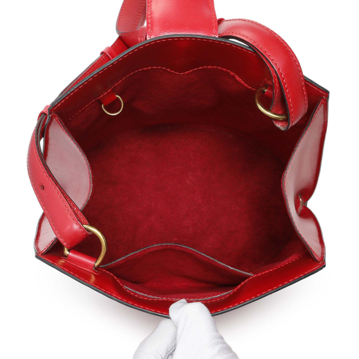 Louis Vuitton Red Epi Cluny Handbags Louis Vuitton