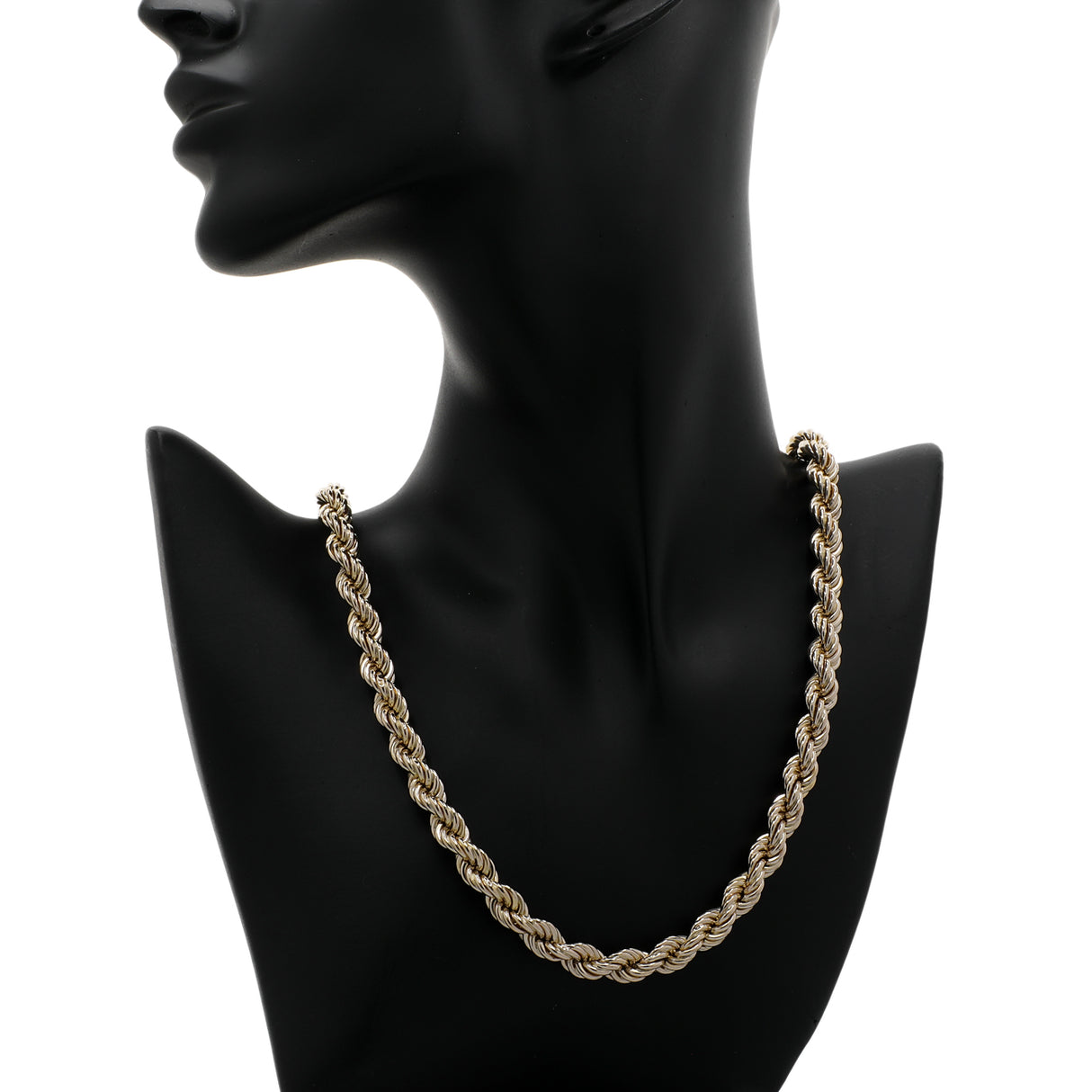 10K Yellow Gold Rope Chain Fine Jewellery Modaselle
