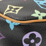 Louis Vuitton Black Monogram Multicolor Pochette Accessories Handbags Louis Vuitton