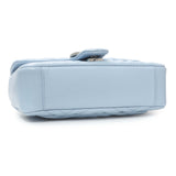 Gucci Light Blue Calfskin Matelasse Medium GG Marmont Shoulder Bag Handbags Gucci
