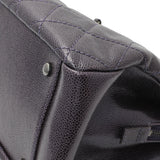 Chanel Purple Iridescent Caviar Quilted Chic Shopping Tote Handbags Chanel