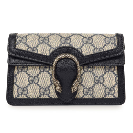 Gucci Beige Blue GG Supreme Monogram Super Mini Dionysus