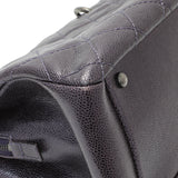 Chanel Purple Iridescent Caviar Quilted Chic Shopping Tote Handbags Chanel