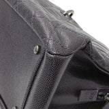 Chanel Purple Iridescent Caviar Quilted Chic Shopping Tote Handbags Chanel