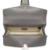 Gucci Grey Calfskin Enamel Small Dionysus Shoulder Bag