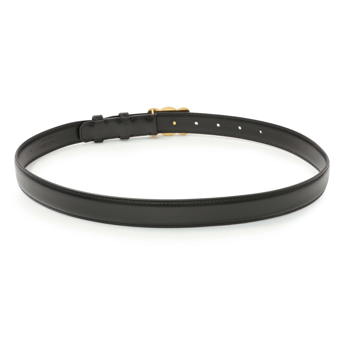 Celine Black Box Calfskin Medium 25mm Triomphe Belt Accessories Celine
