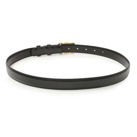 Celine Black Box Calfskin Medium 25mm Triomphe Belt Accessories Celine