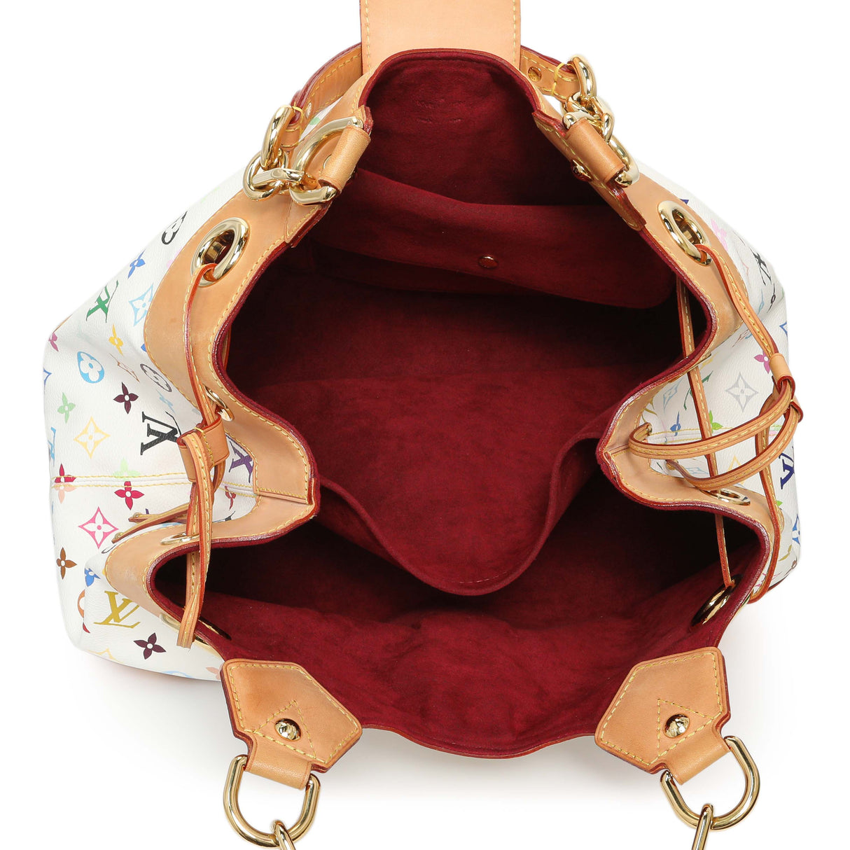 Louis Vuitton White Multicolor Ursula Handbags Louis Vuitton